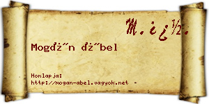 Mogán Ábel névjegykártya