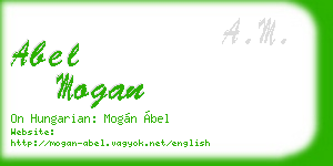 abel mogan business card